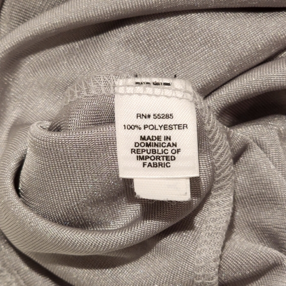 EUC Express Sexy Shiny V-Neck Halter Blouse Top with Chain Tie - Picture 5 of 7